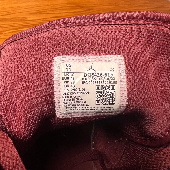 AIR JORDAN 1 MID CHERRYWOOD RED - Picture 6 of 6